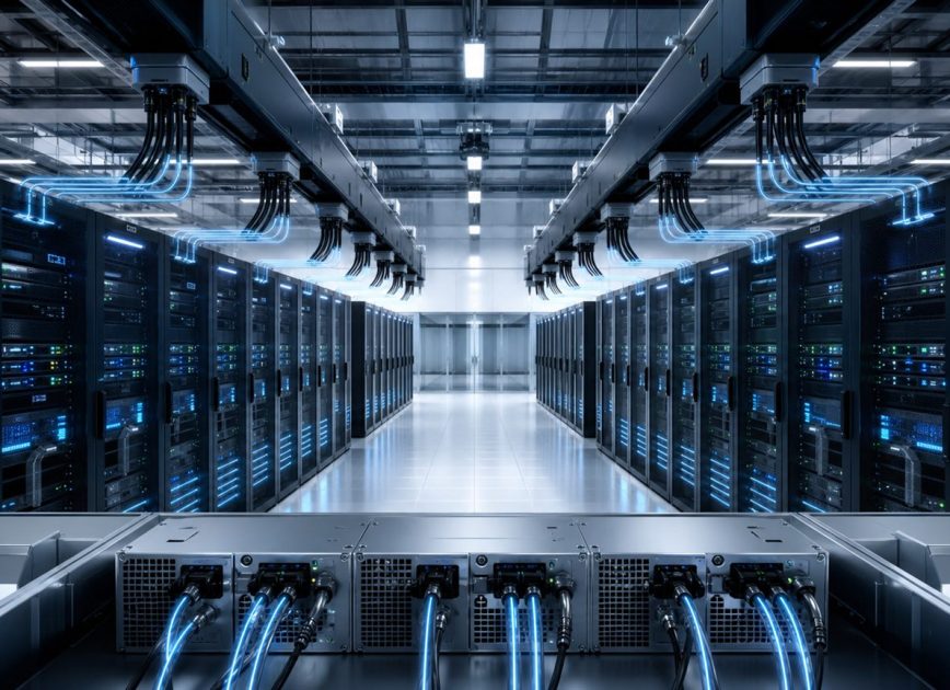 Data center server power supplies in a resilient power infrastructure