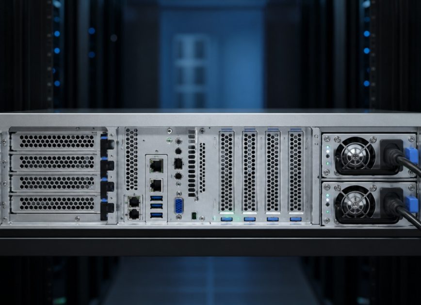 Complete high-density server with dual hot-plug redundant power modules