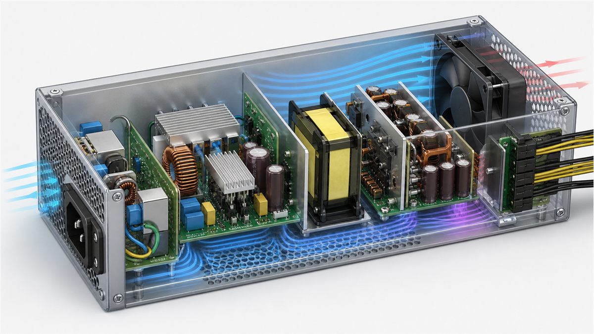 High efficiency conversion path inside a Titanium class server power architecture