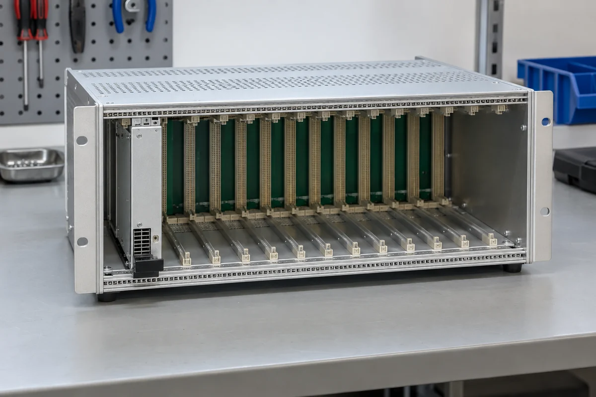 CompactPCI power module card cage
