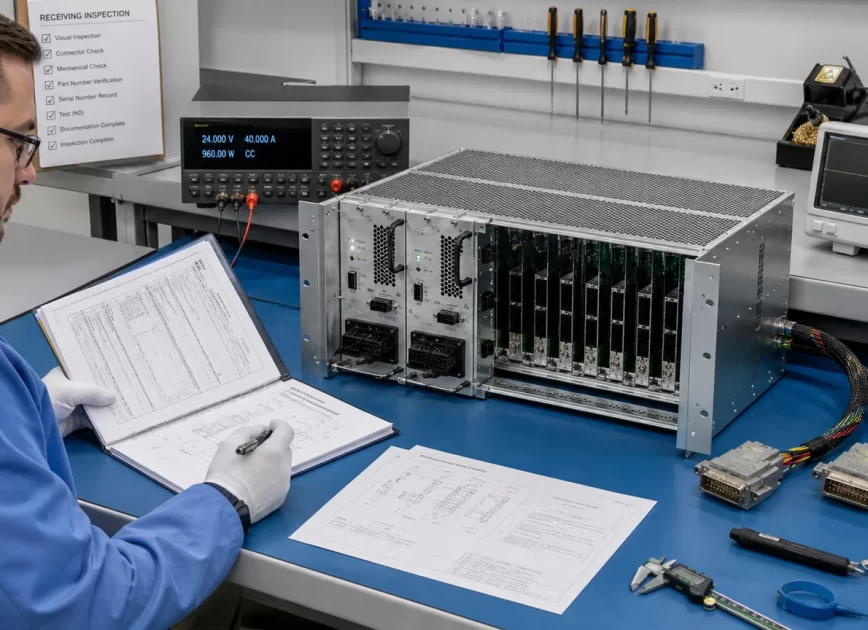 Complete CRPS redundant power backplane assembly with two hot-swap power modules in a server integration setting
