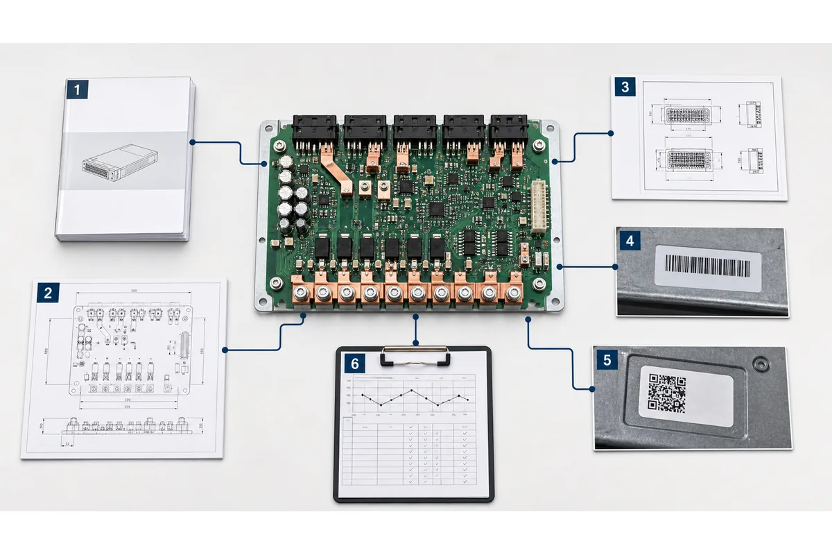 Engineering evidence sources used to identify a server power distribution board