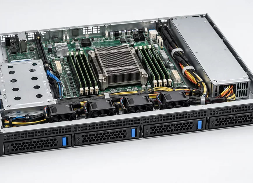 Flex power supply in compact server