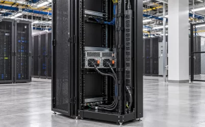 High voltage server rack power