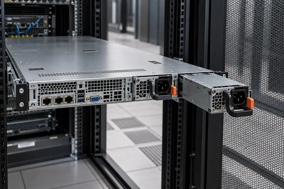Hot swap server power bay service