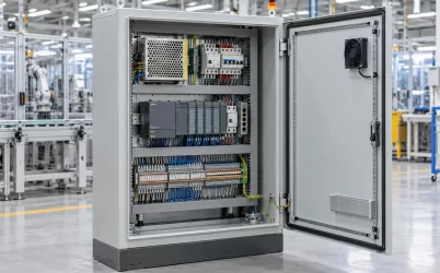 Industrial control cabinet power distribution