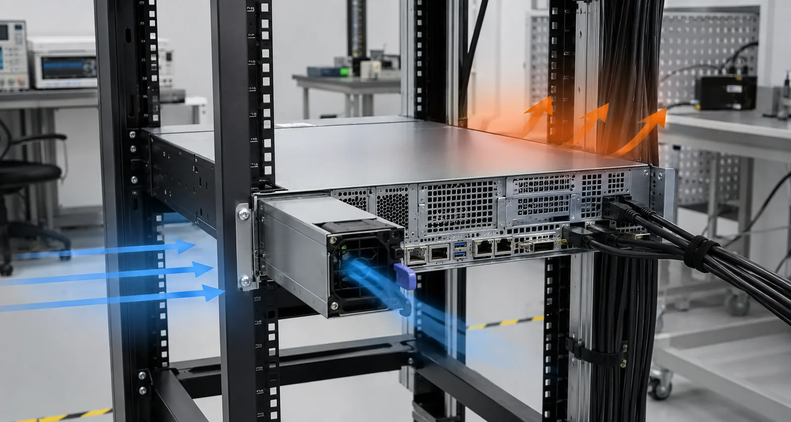 Rack Server Power Module Cooling Airflow
