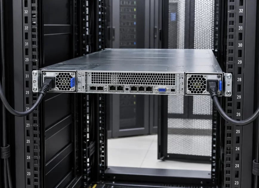 Redundant server power feed configuration