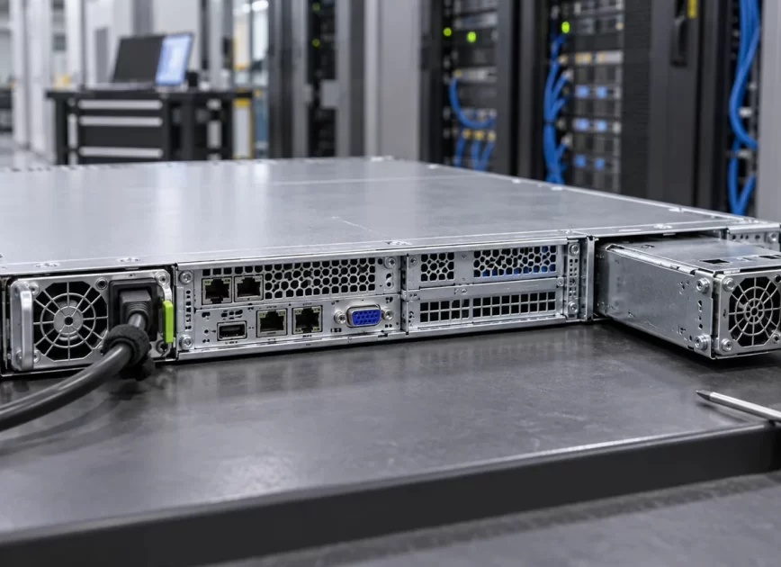 Redundant server power supply replacement