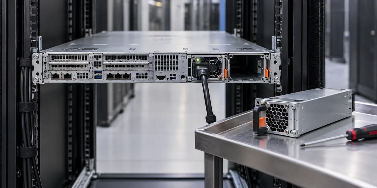 Redundant server power supply surviving module