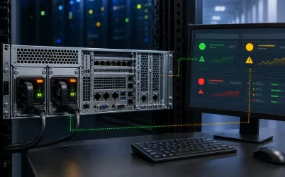 Redundant server psu status monitoring