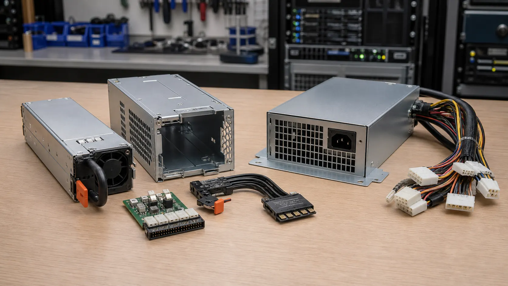 removable hot plug psu kit and fixed server power supply