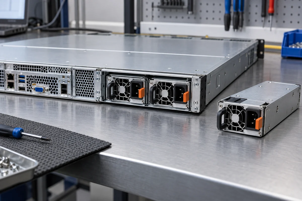 Server power module and redundant cage