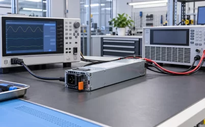 Server power supply efficiency test bench