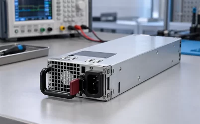 Server power supply on efficiency test bench