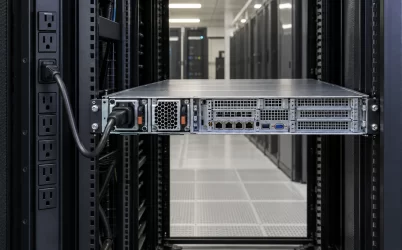 Server power supply on low voltage rack feed