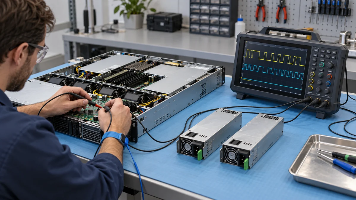 Server PSU bus diagnostic probes