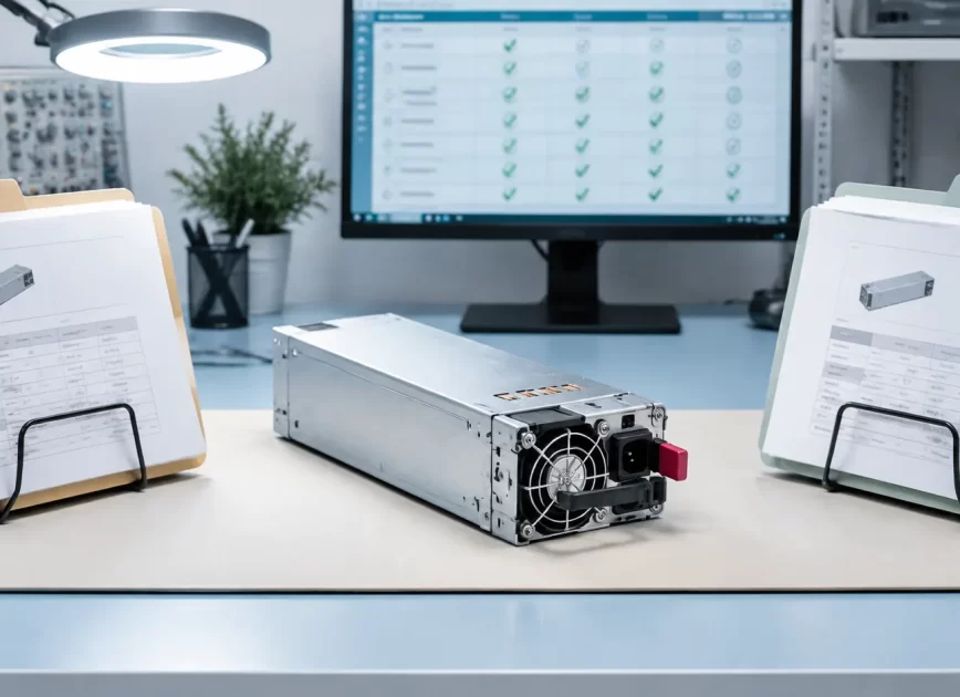 Server psu identity and certification audit
