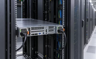 Server redundant power modules in rack