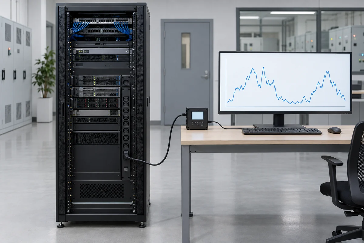 AI rack power usage over time
