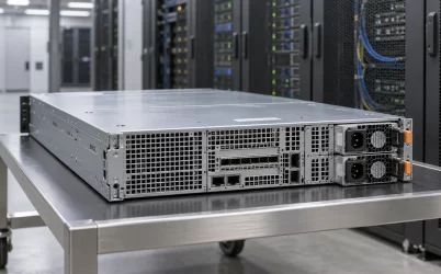 Complete server with redundant power modules