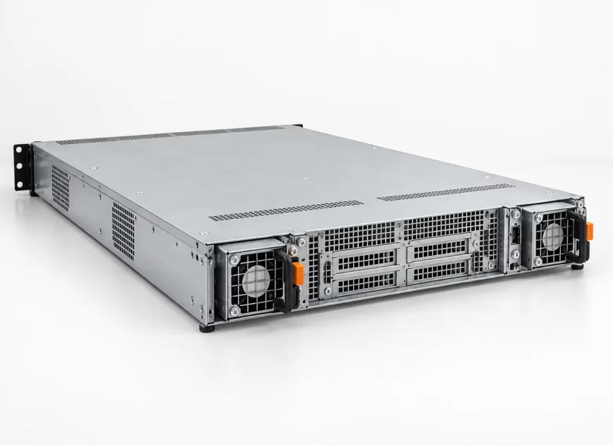 Complete server with twin CRPS power bays