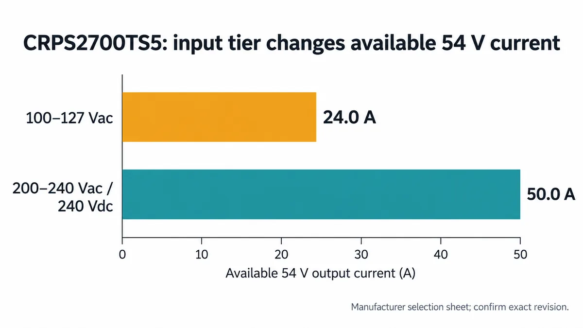 CRPS2700TS5 input tier output current