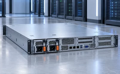 Rack server with redundant power modules