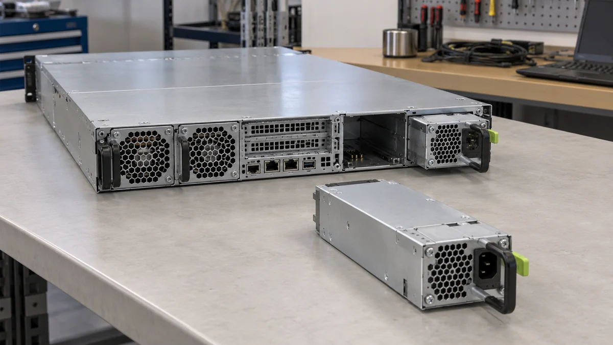 Redundant server power supply thermal load
