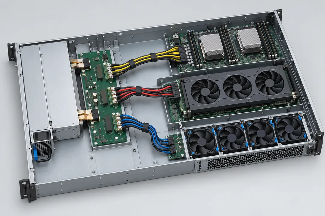 Server power distribution branches