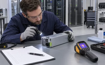 Server power supply service life inspection