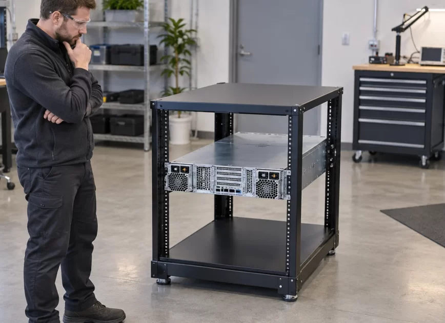 Server PSU airflow bay inspection