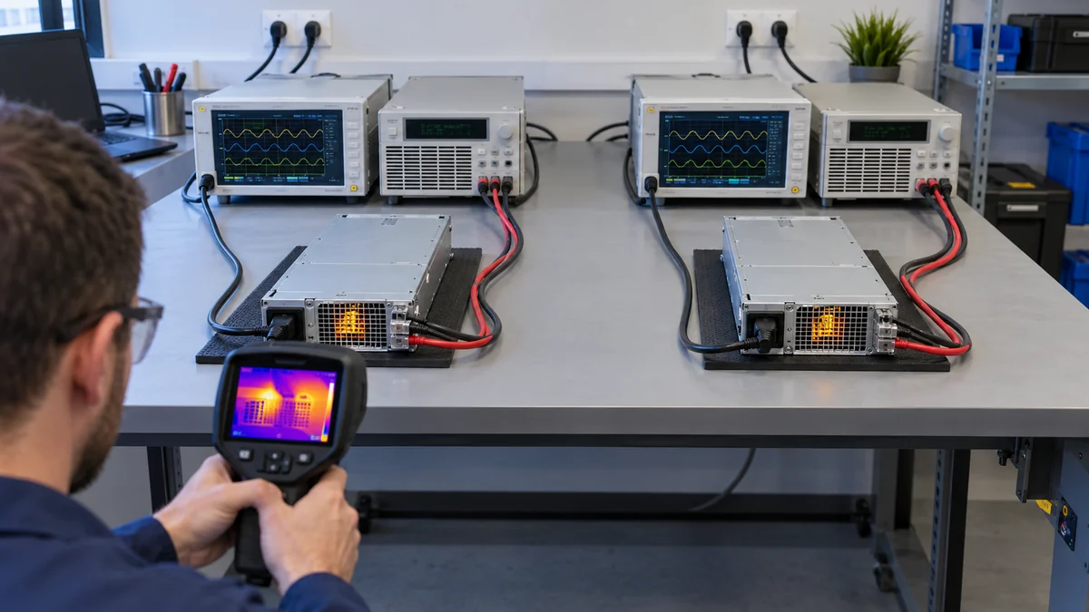 Server PSU efficiency loss bench comparison