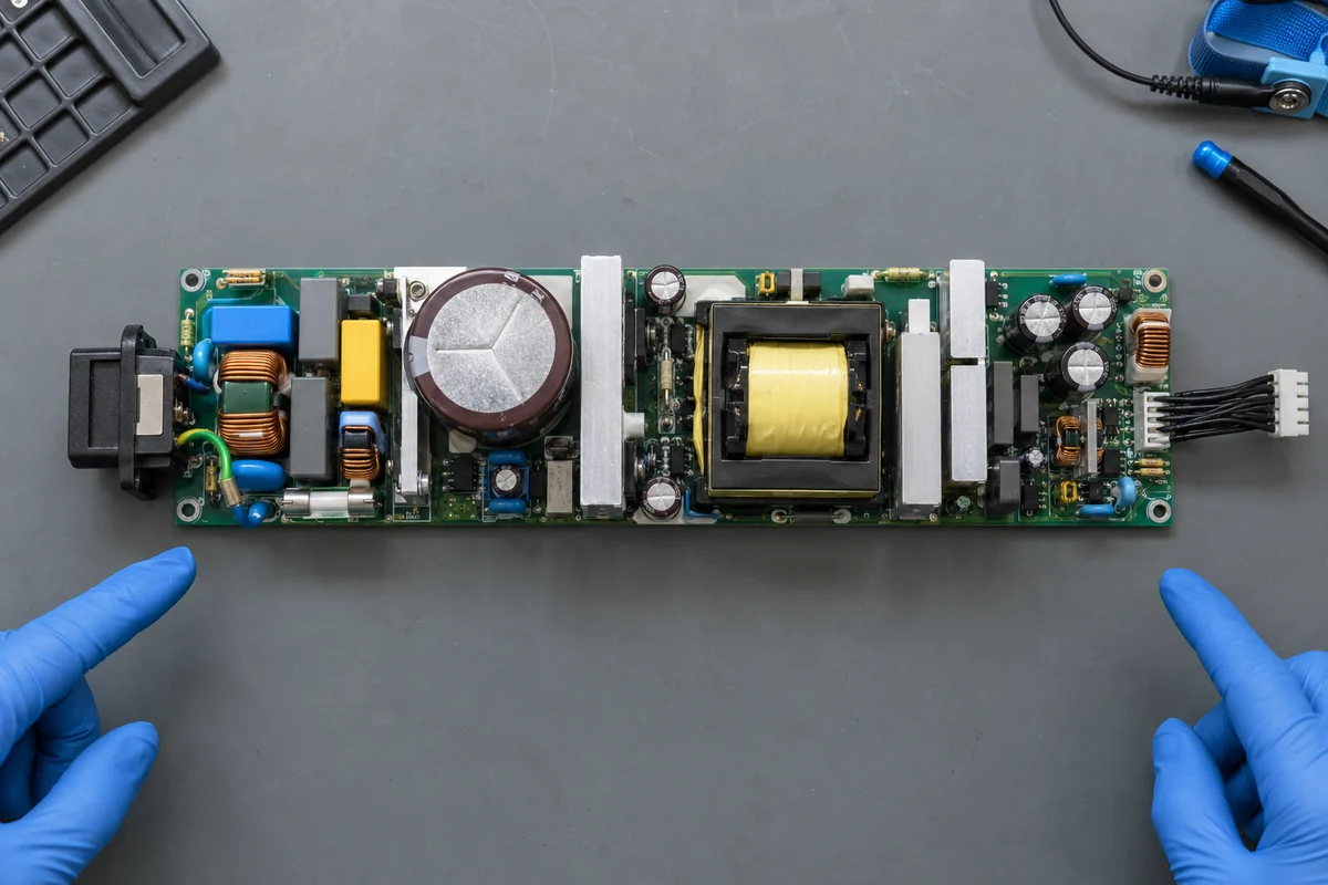 Server PSU input to isolated output path