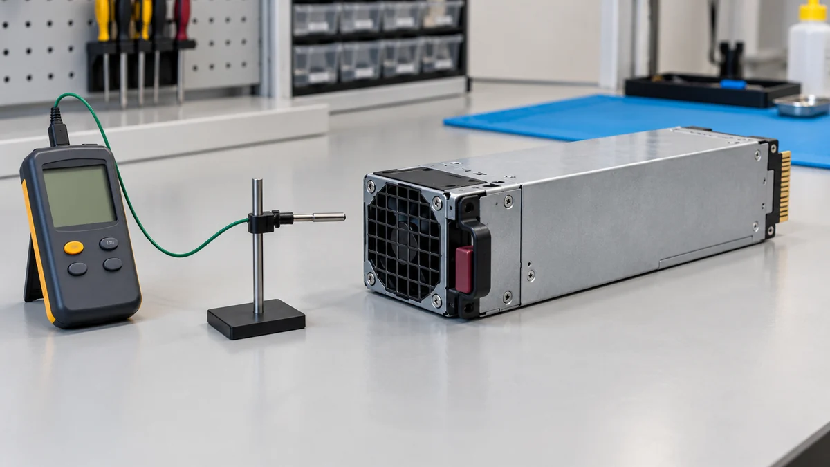 Server PSU intake air probe stand