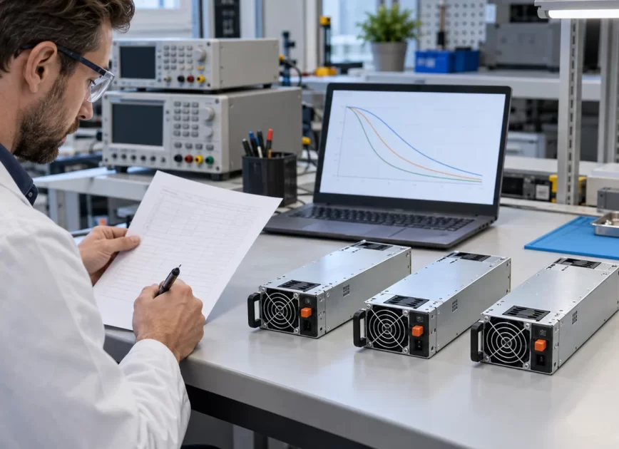 Server PSU reliability analysis bench